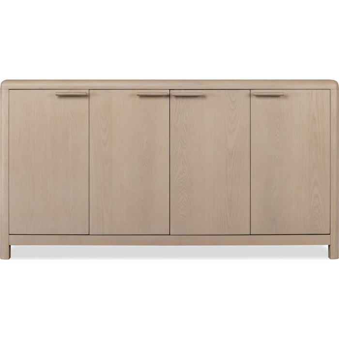 Modus Furniture Liv Four Door Ash Wood Sideboard in White Sand 655450444159 QHTP78 Image 2