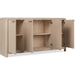 Modus Furniture Liv Four Door Ash Wood Sideboard in White Sand 655450444159 QHTP78 Image 4