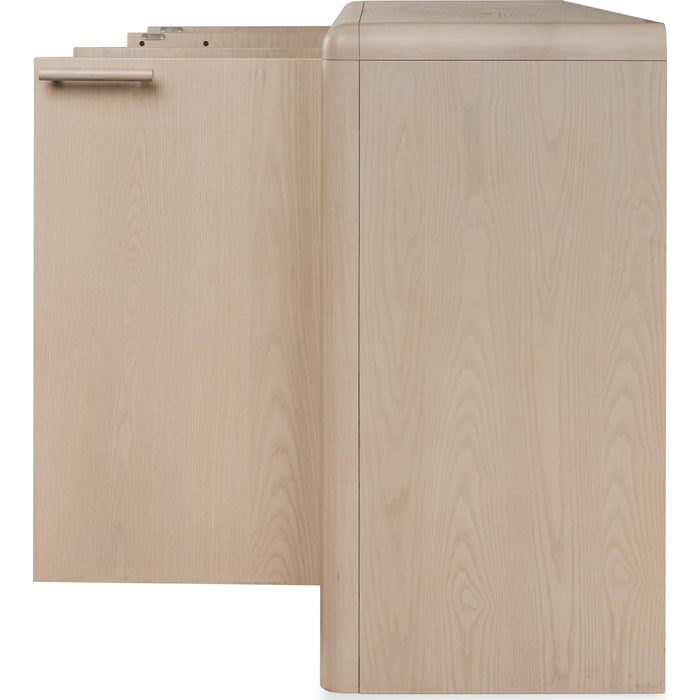 Modus Furniture Liv Four Door Ash Wood Sideboard in White Sand 655450444159 QHTP78 Image 7