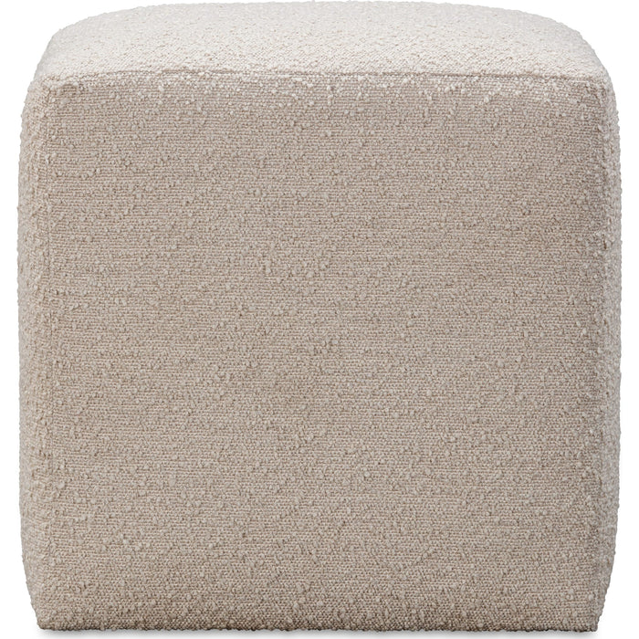 Modus Furniture Liv Fully Upholstered Dining Ottoman in Brun Boucle 655450444142 QHTP65B Image 1