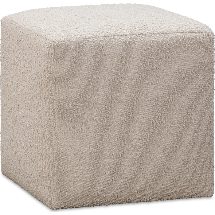Modus Furniture Liv Fully Upholstered Dining Ottoman in Brun Boucle 655450444142 QHTP65B Image 2