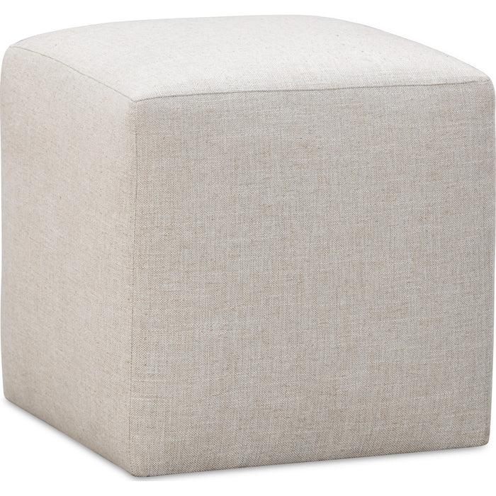 Modus Furniture Liv Fully Upholstered Dining Ottoman in Natural Linen 655450444135 QHTP65A Main Image
