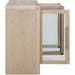 Modus Furniture Liv Glass Door Ash Wood Sideboard in White Sand 655450444166 QHTP79 Image 5