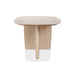 Modus Liv Solid Ash Oval Dining Table in White Sand Image 2