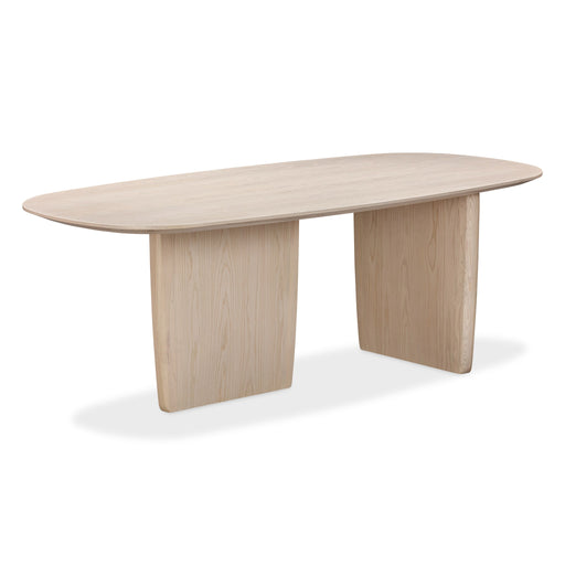 Modus Liv Solid Ash Oval Dining Table in White Sand Main Image