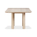 Modus Liv Solid Ash Rectangular Dining Table in White Sand Image 2