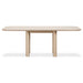 Modus Liv Solid Ash Rectangular Dining Table in White Sand Main Image