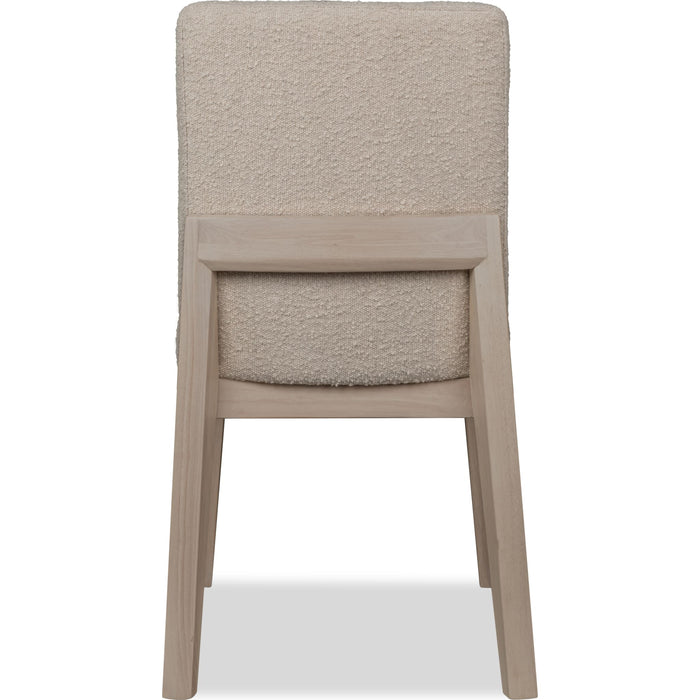 Modus Furniture Liv Solid Wood Dining Chair in White Sand and Brun Boucle 655450450563 QHTP63B Image 3