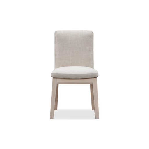 Modus Liv Solid Wood Dining Chair in White Sand and Natural LinenImage 1