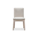 Modus Liv Solid Wood Dining Chair in White Sand and Natural LinenImage 1