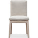 Modus Furniture Liv Solid Wood Dining Chair in White Sand and Natural Linen 655450450556 QHTP63A Image 2