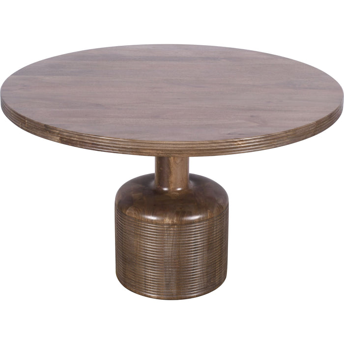 Modus Furniture Liyana Solid Wood Round Dining Table in Natural Tan 655450414268 PJRT60 Image 3