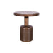 Modus Liyana Solid Wood Round End Table in Natural Tan Image 2