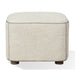 Modus Louis Upholstered Ottoman in Natural Linen Image 2