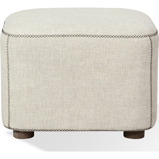 Modus Furniture Louis Upholstered Ottoman in Natural Linen 655450534782 MQMW94 Image 2