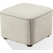 Modus Furniture Louis Upholstered Ottoman in Natural Linen 655450534782 MQMW94 Main Image