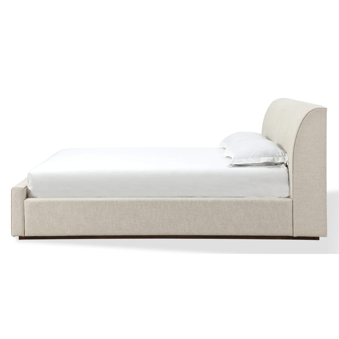 Modus Louis Upholstered Platform Bed in Natural Linen Image 7