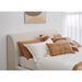 Modus Furniture Louis Upholstered Platform Bed in Natural Linen  MQMWH  Image 4