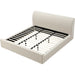Modus Furniture Louis Upholstered Platform Bed in Natural Linen  MQMWH  Image 9