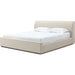 Modus Furniture Louis Upholstered Platform Bed in Natural Linen  MQMWN  Image 5
