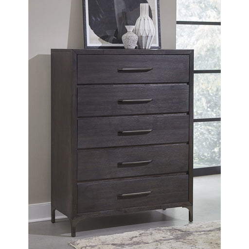 Modus Lucerne Five-Drawer Metal Leg Chest in Vintage CoffeeMain Image
