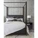 Modus Lucerne Upholstered Canopy Bed in Vintage Coffee Image 1