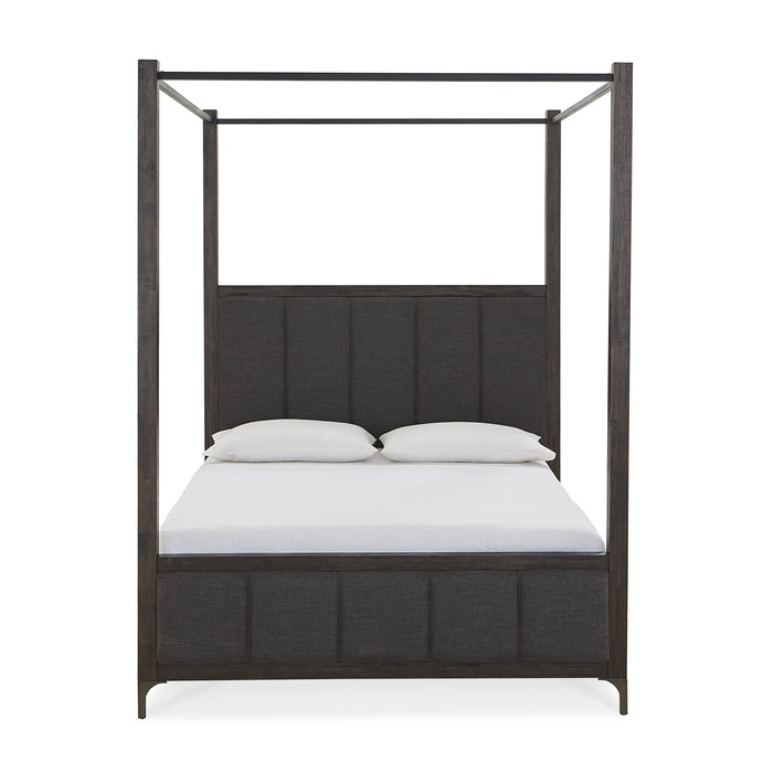 Modus Lucerne Upholstered Canopy Bed in Vintage CoffeeImage 3