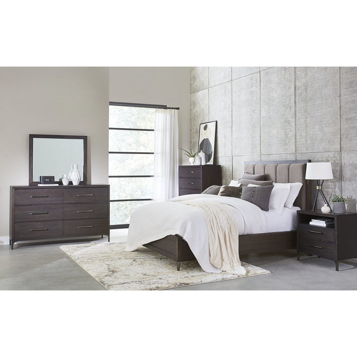 Modus Lucerne Upholstered Panel Bed in Vintage CoffeeImage 2