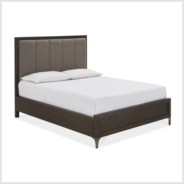 Modus Lucerne Upholstered Panel Bed in Vintage CoffeeImage 4