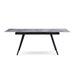 Modus Lucia Extendable Stone Top Metal Leg Dining Table in Piedra and BlackImage 6