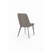 Modus Lucia Metal Leg Upholstered Dining Chair in Anchor Gray Synthetic Leather and Gunmetal Image 2
