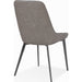 Modus Furniture Lucia Metal Leg Upholstered Dining Chair in Anchor Gray Synthetic Leather and Gunmetal 655450406287 LEPG64 Image 2