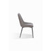 Modus Lucia Metal Leg Upholstered Dining Chair in Anchor Gray Synthetic Leather and GunmetalImage 3