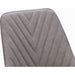 Modus Furniture Lucia Metal Leg Upholstered Dining Chair in Anchor Gray Synthetic Leather and Gunmetal 655450406287 LEPG64 Image 4