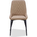 Modus Furniture Lucia Metal Leg Upholstered Dining Chair in Honey Synthetic Leather 655450406317 LEPJ63 Main Image