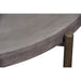 Modus Furniture Lyon Round Natural Concrete and Metal Coffee Table 655450173455 A89421 Image 3