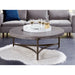Modus Lyon Round Natural Concrete and Metal Coffee Table Main Image