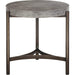 Modus Furniture Lyon Round Natural Concrete and Metal Side Table 655450173486 A89422 Image 2