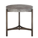 Modus Lyon Round Natural Concrete and Metal Side Table Image 2