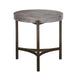 Modus Lyon Round Natural Concrete and Metal Side TableImage 3