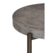 Modus Lyon Round Natural Concrete and Metal Side Table Image 4