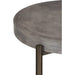 Modus Furniture Lyon Round Natural Concrete and Metal Side Table 655450173486 A89422 Image 4
