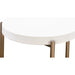 Modus Furniture Lyon Round White Concrete and Metal Side Table 655450406164 A8N122 Image 3