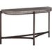 Modus Furniture Lyon Semi circular Natural Concrete and Metal Console Table 655450173516 A89423 Image 1