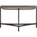 Modus Furniture Lyon Semi circular Natural Concrete and Metal Console Table 655450173516 A89423 Image 2