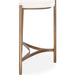 Modus Furniture Lyon Semi circular White Concrete and Metal Console Table 655450406195 A8N123 Image 2
