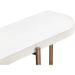 Modus Furniture Lyon Semi circular White Concrete and Metal Console Table 655450406195 A8N123 Image 3