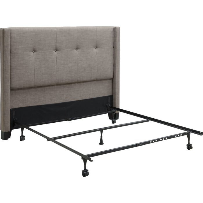 Modus Furniture Madeleine Wingback Upholstered Headboard in Dolphin Linen  3ZH3L BH7 Image 6