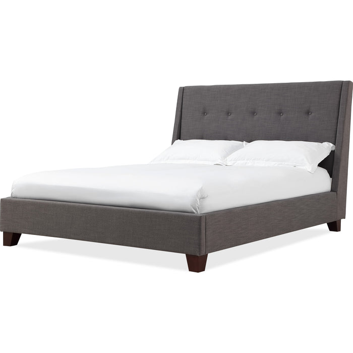Modus Furniture Madera Upholstered Platform Bed in Dark Charcoal (2026)  JWHLJ  Image 4