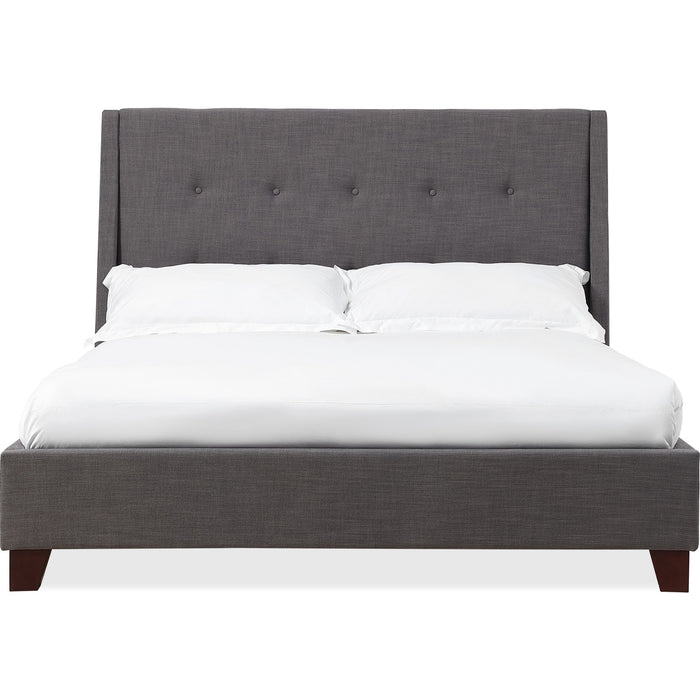 Modus Furniture Madera Upholstered Platform Bed in Dark Charcoal  JWHLH  Image 2